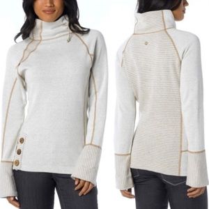 Prana Lucia Pullover Sweatshirt Sweater Wool Blend